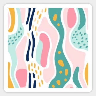 Autumn Nostalgia: Retro Pastel Doodle Delight Sticker